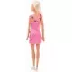 Papusa Barbie clasica blonda cu rochita roz Papusa Barbie clasica blonda cu rochita roz