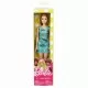 Papusa Barbie clasica roscata cu rochita albastra Papusa Barbie clasica roscata cu rochita albastra