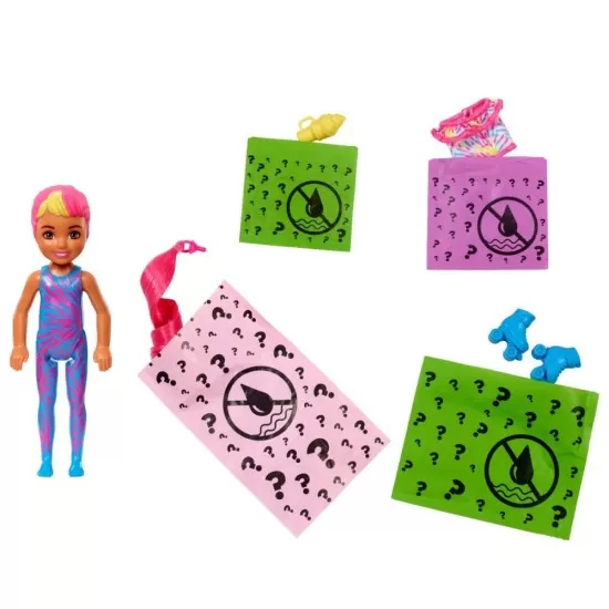 Papusa Barbie Descopera Culoarea - Chelsea Tie Dye Papusa Barbie Descopera Culoarea - Chelsea Tie Dye