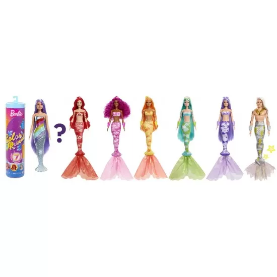 Papusa Barbie Descopera Culoarea - Sirenele curcubeu Papusa Barbie Descopera Culoarea - Sirenele curcubeu