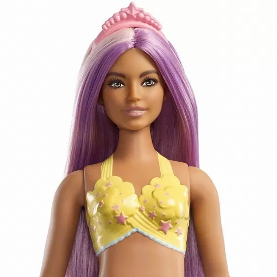 Papusa Barbie Dreamtopia Sirena cu parul mov