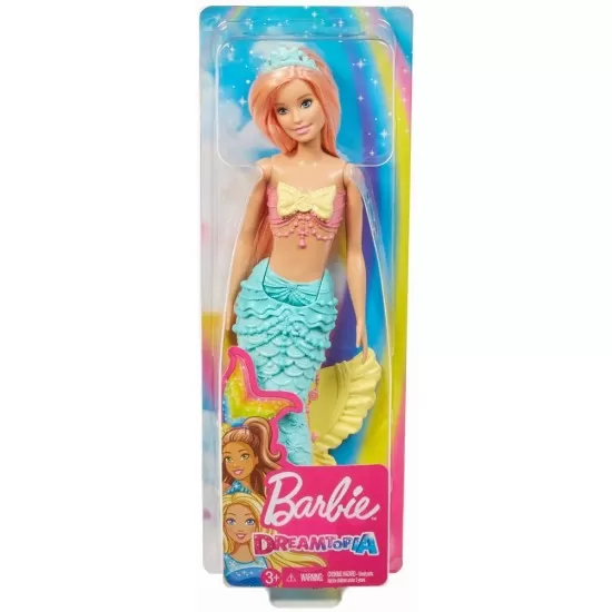 Papusa Barbie Dreamtopia Sirena cu parul roz Papusa Barbie Dreamtopia Sirena cu parul roz