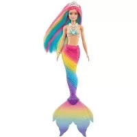 Papusa Barbie Dreamtopia sirena care isi schimba culoarea