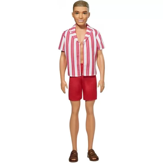 Papusa Barbie Ken aniversar 60 ani cu tinuta de plaja Papusa Barbie Ken aniversar 60 ani cu tinuta de plaja