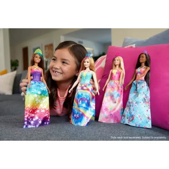 Papusa Barbie Printesa Dreamtopia cu coronita albastra Papusa Barbie Printesa Dreamtopia cu coronita albastra