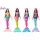 Papusa sirena Barbie cu colier si coronita roz Papusa sirena Barbie cu colier si coronita roz