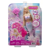 Papusa Barbie Sirena cu baloane de sapun