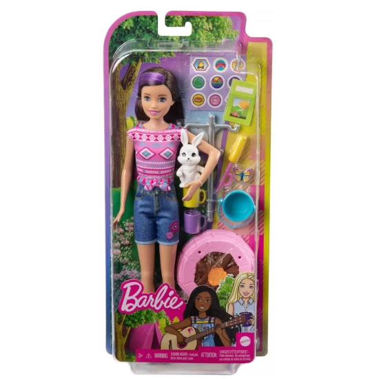 Papusa Barbie Skipper cu set camping