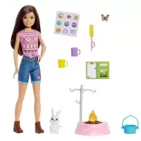 Papusa Barbie Skipper cu set camping