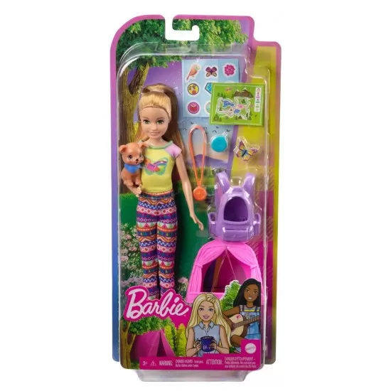 Papusa Barbie Stacie cu set camping Papusa Barbie Stacie cu set camping