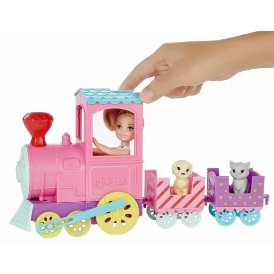 Papusa Barbie Chelsea cu trenulet Papusa Barbie Chelsea cu trenulet