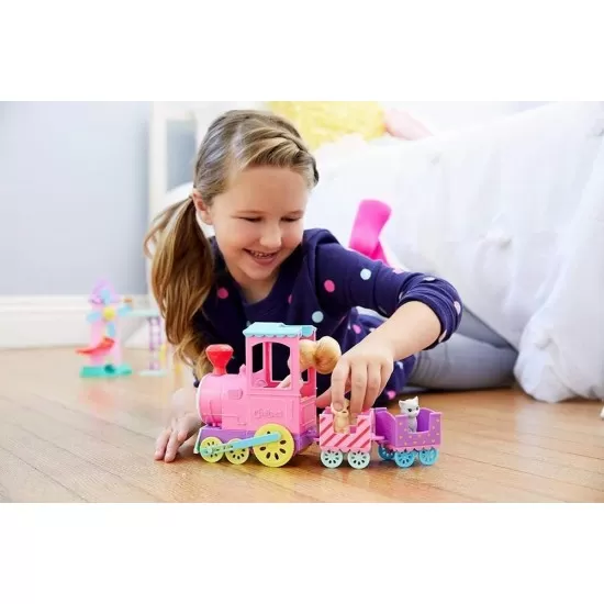Papusa Barbie Chelsea cu trenulet Papusa Barbie Chelsea cu trenulet
