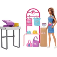 Set de joaca Barbie - Magazin de imprimat Fashion Design Studio