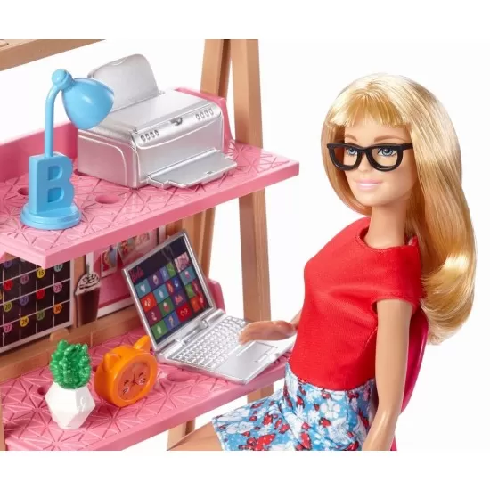 Set de joaca Barbie - Birou pentru studiu Set de joaca Barbie - Birou pentru studiu