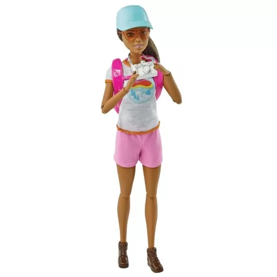 Set de joaca Barbie cu papusa si accesorii drumetie Set de joaca Barbie cu papusa si accesorii drumetie