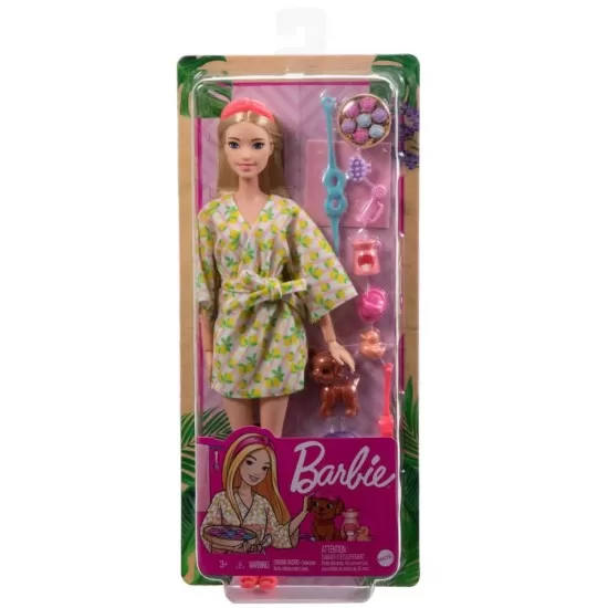 Set de joaca Barbie cu papusa si accesorii spa Set de joaca Barbie cu papusa si accesorii spa