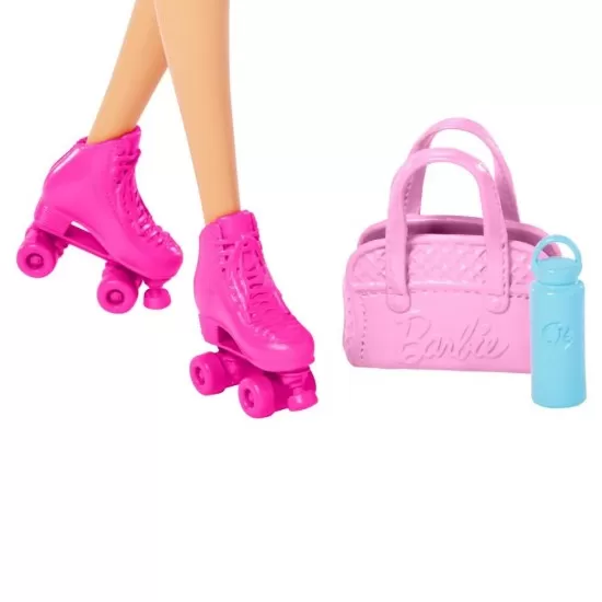 Set de joaca Barbie cu papusa si accesorii sport Set de joaca Barbie cu papusa si accesorii sport