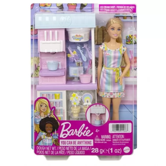 Set de joaca Barbie - Magazinul de inghetata Set de joaca Barbie - Magazinul de inghetata