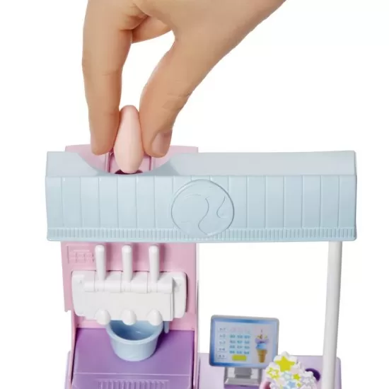 Set de joaca Barbie - Magazinul de inghetata Set de joaca Barbie - Magazinul de inghetata
