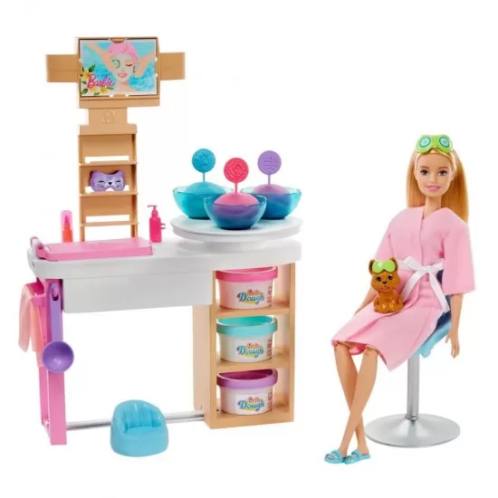 Set de joaca Barbie - O zi la salonul spa Set de joaca Barbie - O zi la salonul spa