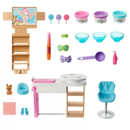Set de joaca Barbie - O zi la salonul spa Set de joaca Barbie - O zi la salonul spa