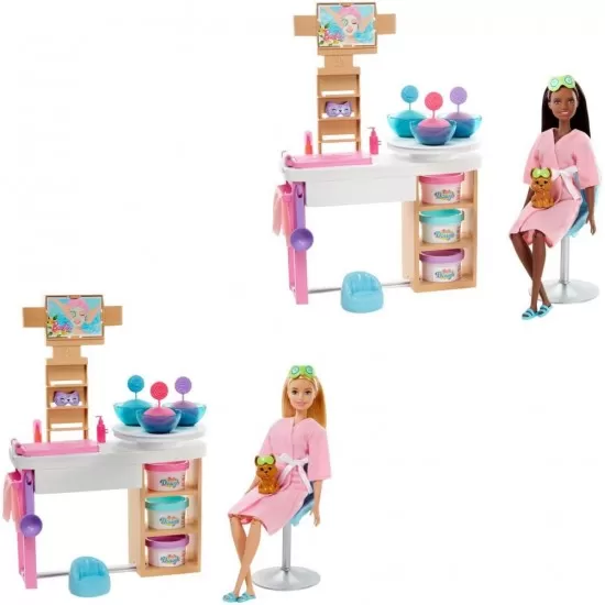 Set de joaca Barbie - O zi la salonul spa Set de joaca Barbie - O zi la salonul spa