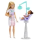 Set de joaca papusa blonda Barbie Cariere - Stomatolog