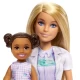 Set de joaca papusa blonda Barbie Cariere - Stomatolog