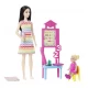 Set de joaca papusa bruneta Barbie Cariere - Profesoara Set de joaca papusa bruneta Barbie Cariere - Profesoara