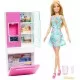 Set papusa Barbie blonda cu mobilier bucatarie Set papusa Barbie blonda cu mobilier bucatarie