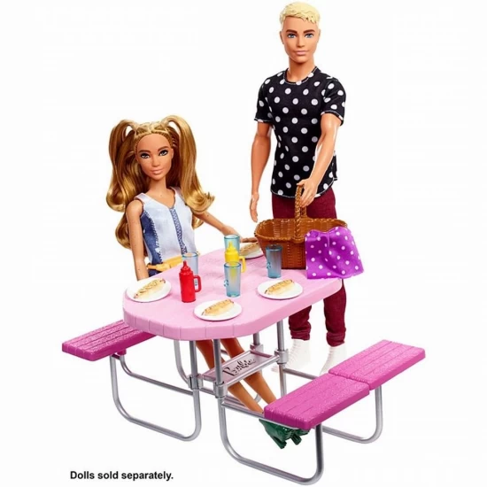 Set Barbie mobilier exterior pentru picnic