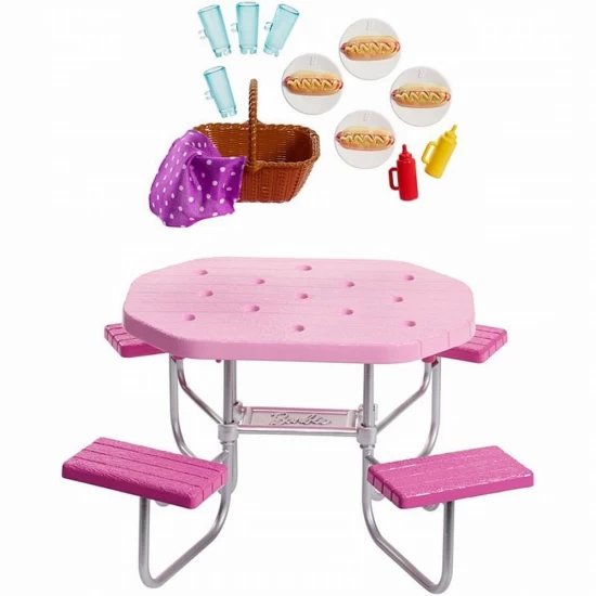 Set Barbie mobilier exterior pentru picnic