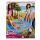 Set papusa Barbie blonda cu piscina Set papusa Barbie blonda cu piscina