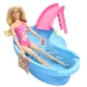Set papusa Barbie blonda cu piscina Set papusa Barbie blonda cu piscina