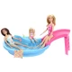 Set papusa Barbie blonda cu piscina Set papusa Barbie blonda cu piscina