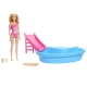 Set papusa Barbie blonda cu piscina Set papusa Barbie blonda cu piscina