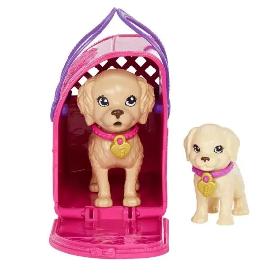 Set de joaca cu papusa Barbie Pup Adoption Set de joaca cu papusa Barbie Pup Adoption