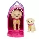 Set de joaca cu papusa Barbie Pup Adoption Set de joaca cu papusa Barbie Pup Adoption
