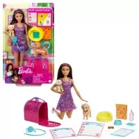 Set de joaca cu papusa Barbie Pup Adoption