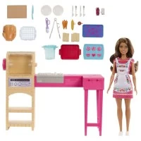 Set de joaca Barbie si Teresa Reteta Prieteniei - Bucatarie cu accesorii si papusa Teresa