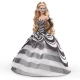 Papusa Barbie Signature aniversare 65 ani cu rochie de bal alb negru Papusa Barbie Signature aniversare 65 ani cu rochie de bal alb negru