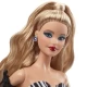 Papusa Barbie Signature aniversare 65 ani cu rochie de bal alb negru Papusa Barbie Signature aniversare 65 ani cu rochie de bal alb negru