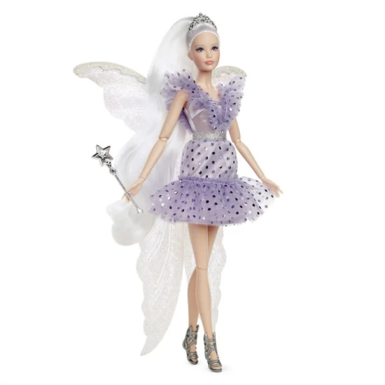Papusa Barbie Signature Zana Maseluta cu aripi de zana, bagheta si geanta Papusa Barbie Signature Zana Maseluta cu aripi de zana, bagheta si geanta