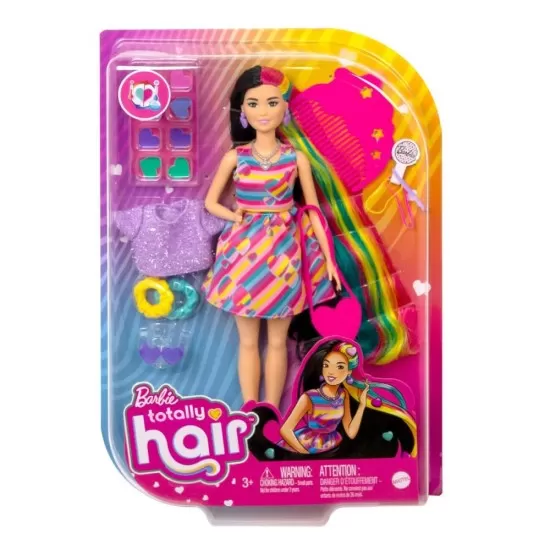 Papusa Barbie Totally Hair bruneta Papusa Barbie Totally Hair bruneta