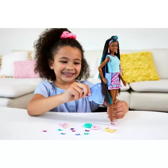Papusa Barbie Totally Hair curcubeu Papusa Barbie Totally Hair curcubeu