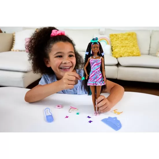 Papusa Barbie Totally Hair curcubeu Papusa Barbie Totally Hair curcubeu