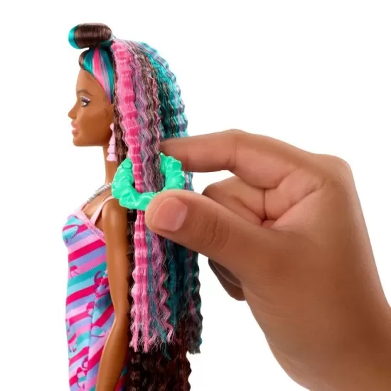 Papusa Barbie Totally Hair curcubeu Papusa Barbie Totally Hair curcubeu