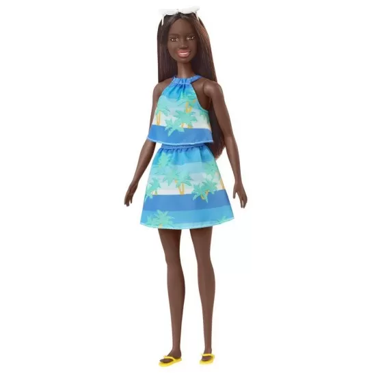 Papusa Barbie Travel bruneta - Aniversare 50 de ani Malibu Papusa Barbie Travel bruneta - Aniversare 50 de ani Malibu