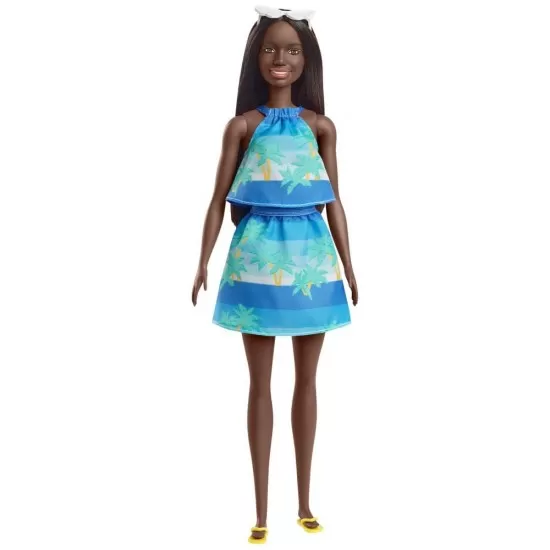 Papusa Barbie Travel bruneta - Aniversare 50 de ani Malibu Papusa Barbie Travel bruneta - Aniversare 50 de ani Malibu
