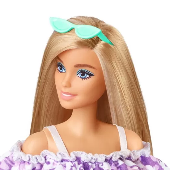Papusa Barbie Travel blonda - Aniversare 50 de ani Malibu Papusa Barbie Travel blonda - Aniversare 50 de ani Malibu